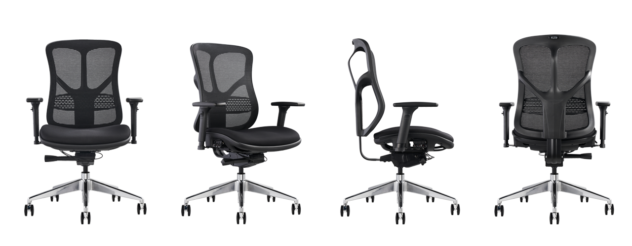 F94 ergonomic office chair with mesh back and cushioned seat