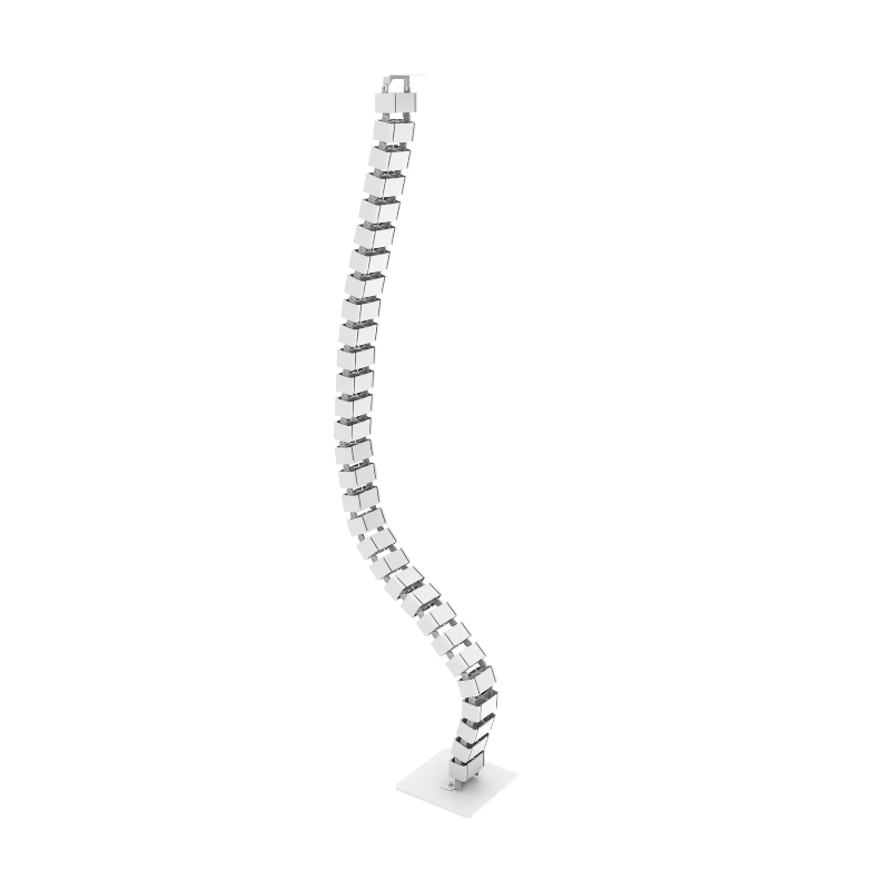 Dynamic Air Height Adjustable Desk Cable Spine in white