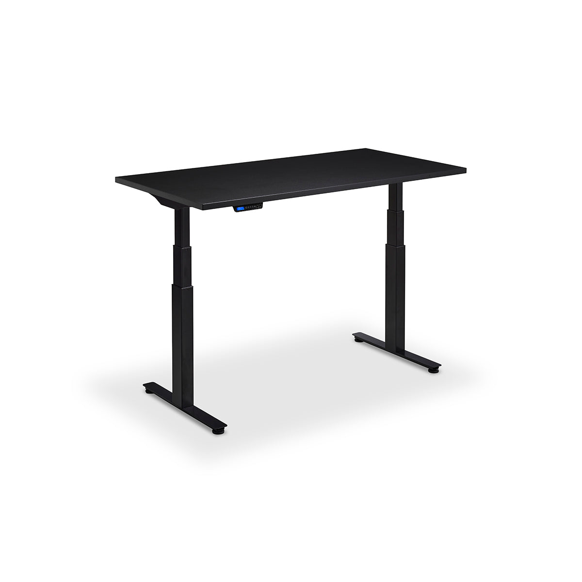 Lavoro Flyga 1000 x 600mm black dual motor standing desk with black desktop