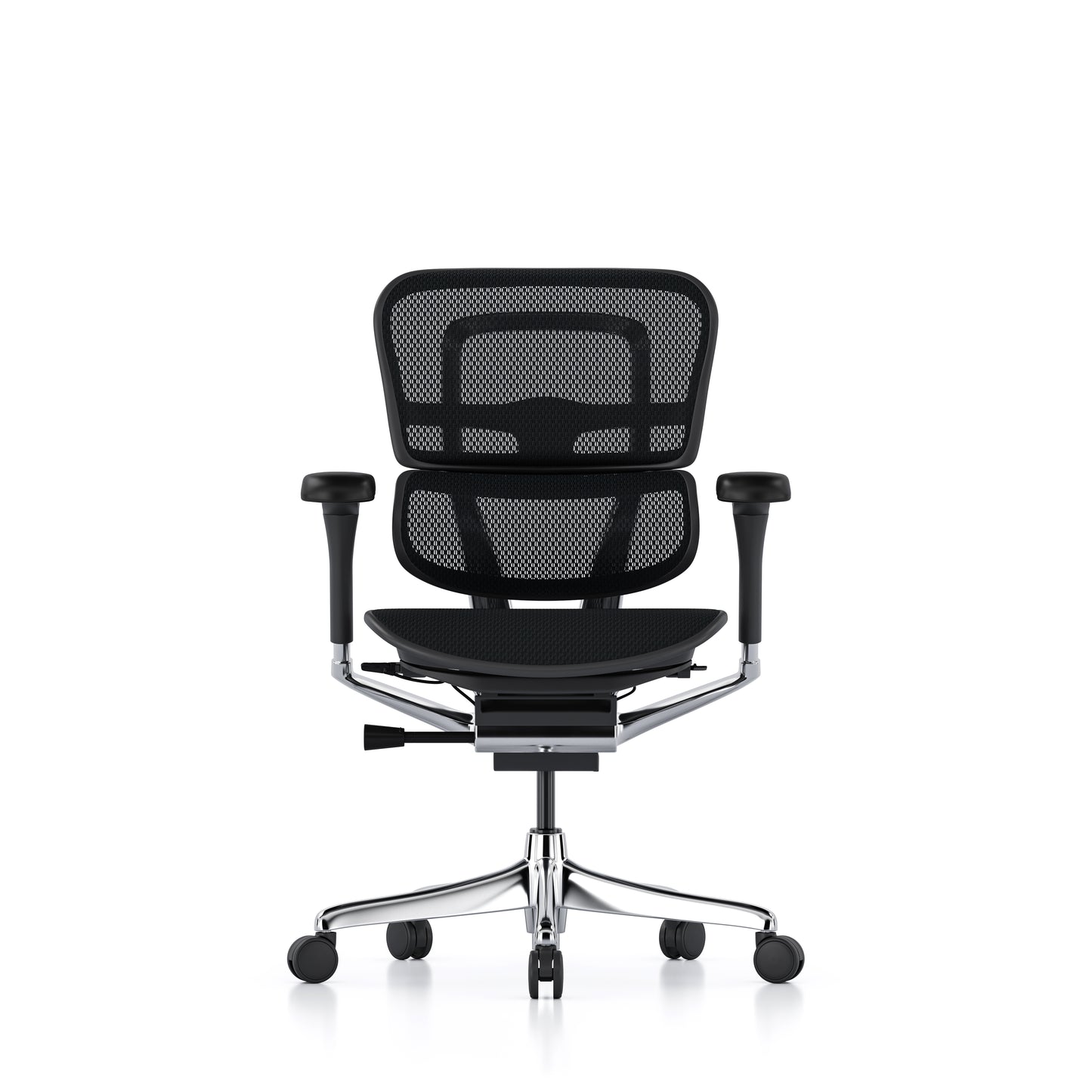 Ergohuman Elite G2 ergonomic office chair without headrest in black mesh