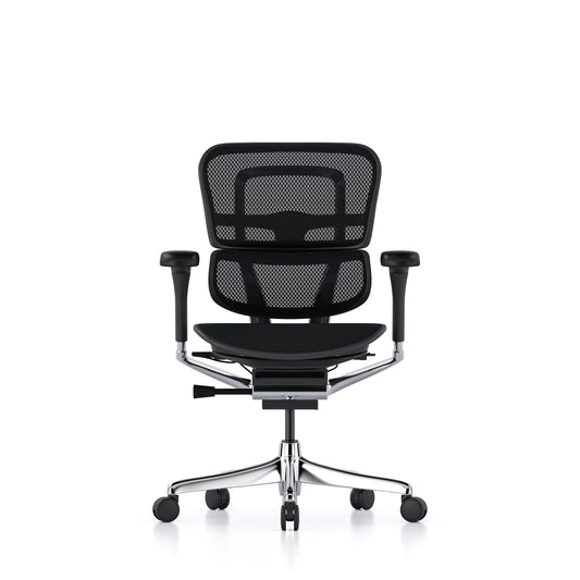 Ergohuman Elite G2 ergonomic office chair without headrest in black mesh
