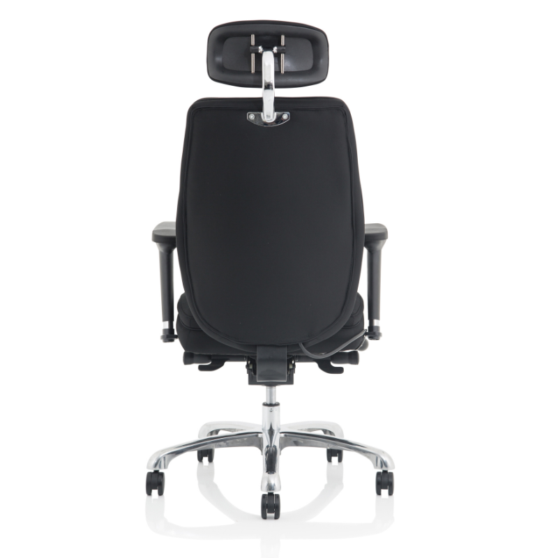 Comfortable Dynamic Domino ergonomic office chair with breathable fabric seat and integrated headrest