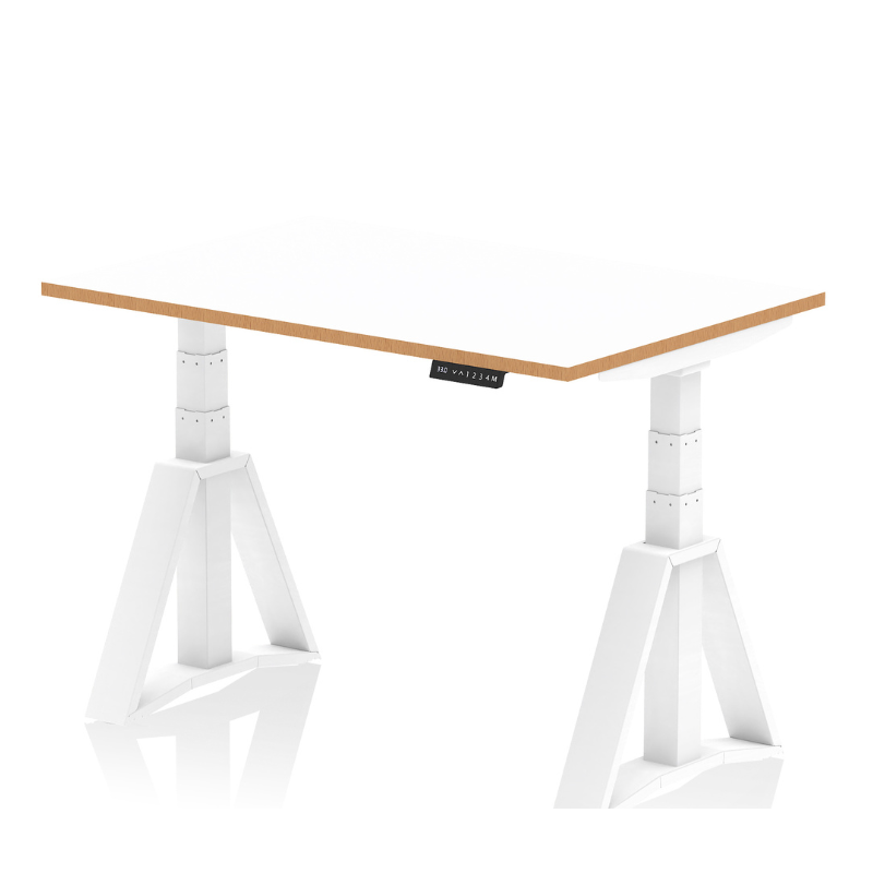 Dynamic Oslo Air electric height adjustable desk 1200mm with Piste foot