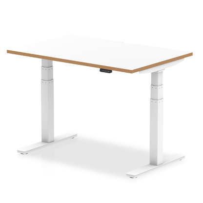 Dynamic Oslo Air electric height adjustable desk 1200mm with standard foot