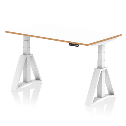 Dynamic Oslo Air electric height adjustable desk 1400mm with Piste foot