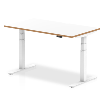 Dynamic Oslo Air electric height adjustable desk 1400mm with standard foot
