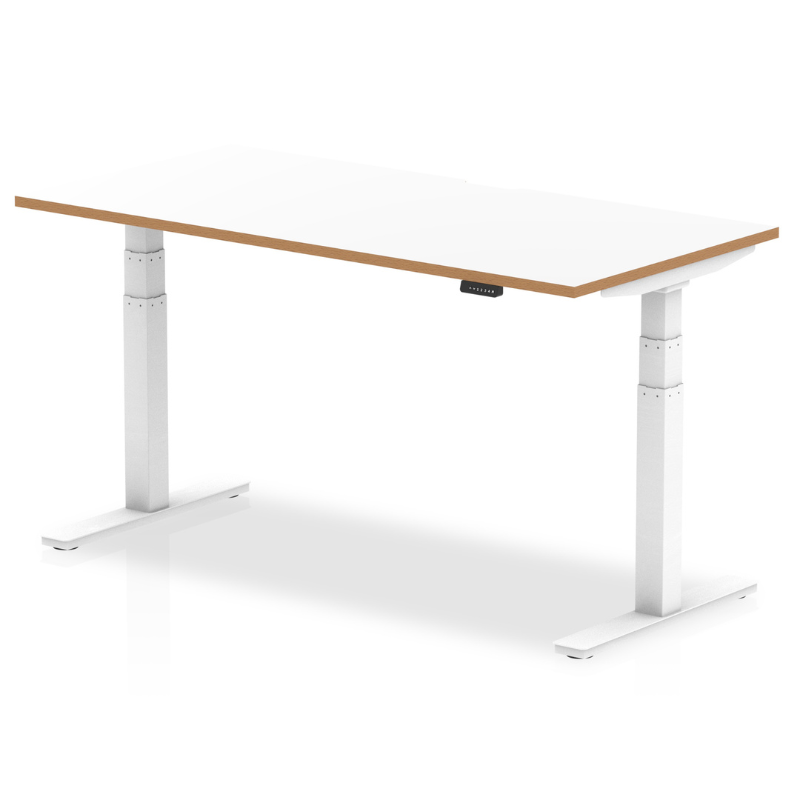 Dynamic Oslo Air electric height adjustable desk 1600mm with standard foot