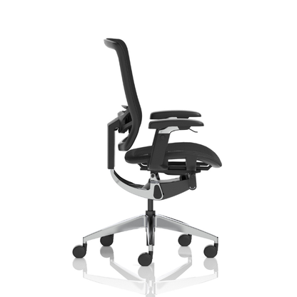 Dynamic Ergo Click mesh office chair with adjustable lumbar support – side view