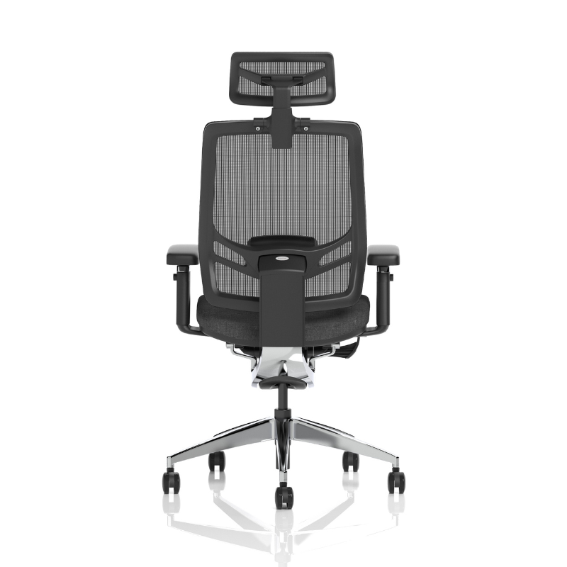 Dynamic Ergo Click high-back office chair with headrest rear view
