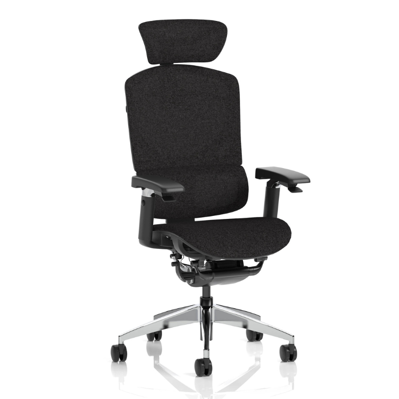 Modern ergonomic mesh office chair with adjustable headrest and armrests