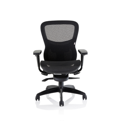 Stealth Shadow high mesh back ergonomic office chair with arms in modern workspace