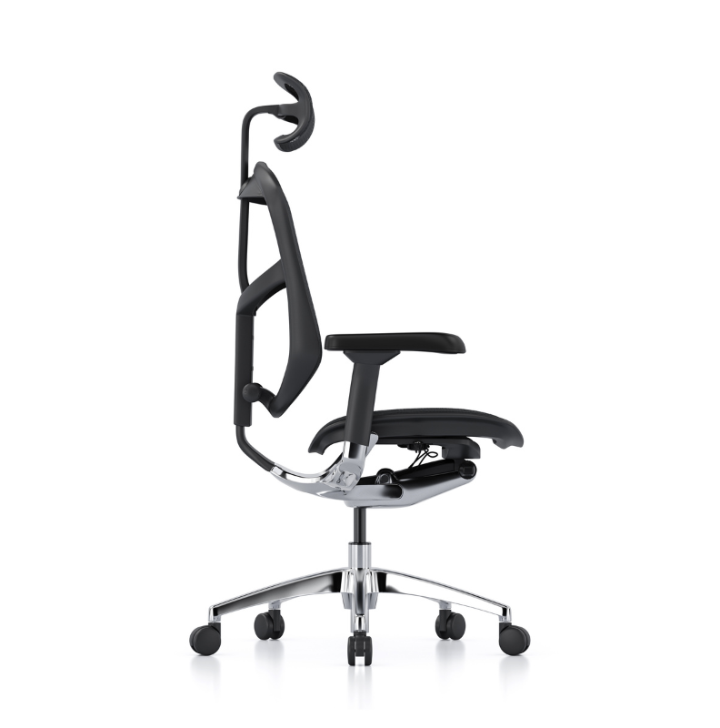 Comfort Seating Enjoy Elite G2 office chair with adjustable arms and headrest showing from the side
