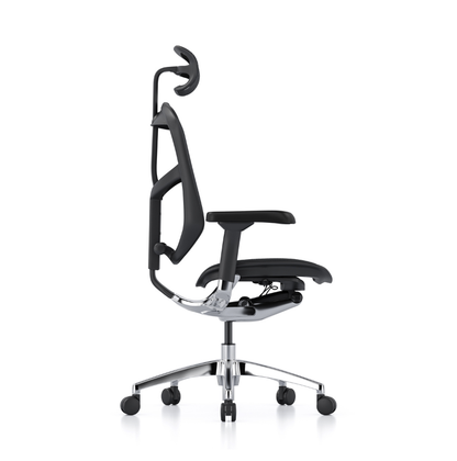 Comfort Seating Enjoy Elite G2 office chair with adjustable arms and headrest showing from the side