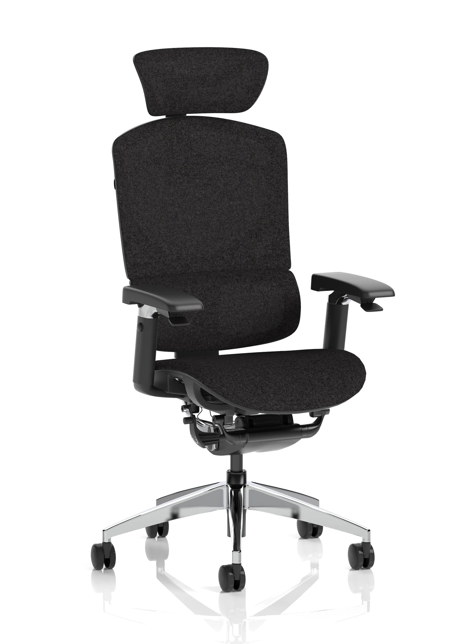 Modern ergonomic mesh office chair with adjustable headrest and armrests
