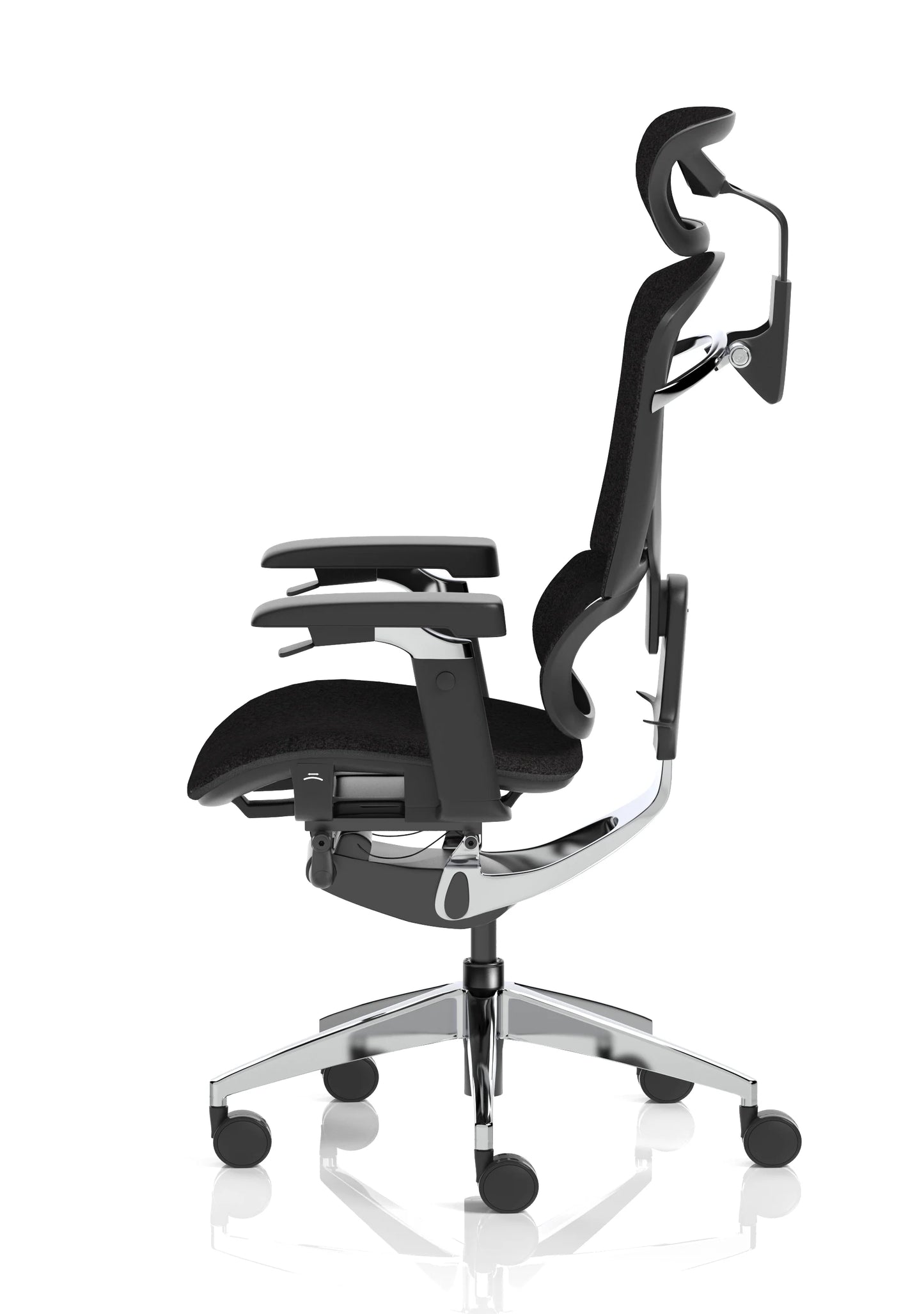 Modern ergonomic mesh office chair with adjustable headrest and armrests