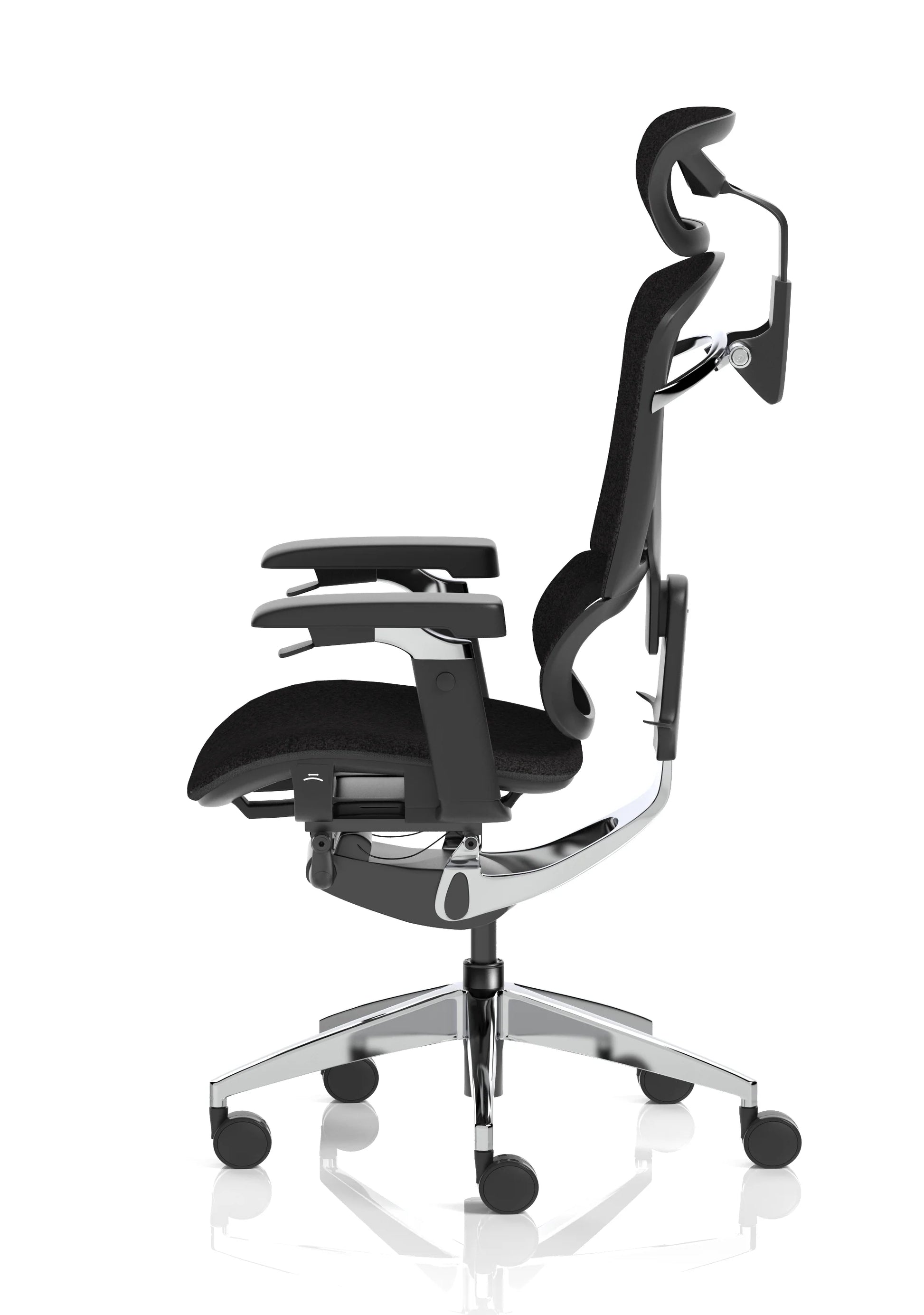 Modern ergonomic mesh office chair with adjustable headrest and armrests