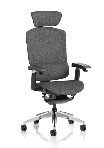 Modern ergonomic mesh office chair with adjustable headrest and armrests