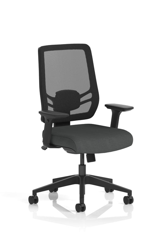 Adjustable ergonomic office chair with supportive backrest and modern design