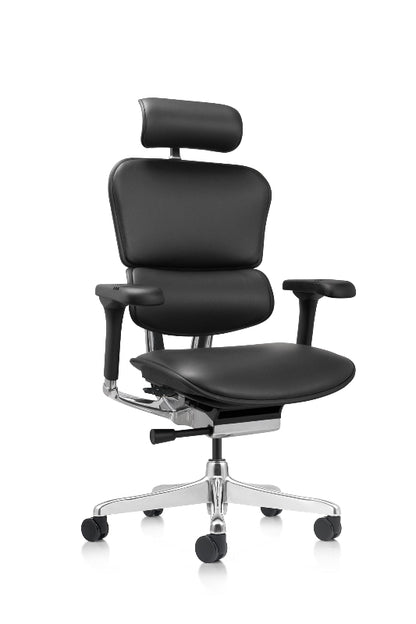 Ergohuman Elite G2 leather ergonomic office chair with adjustable headrest