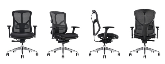 F94 ergonomic office chair with mesh back and cushioned seat