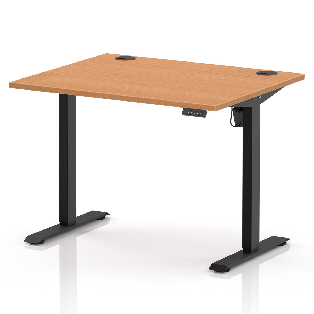 Dynamic Air Lite 1000mm desk in Beech with black legs