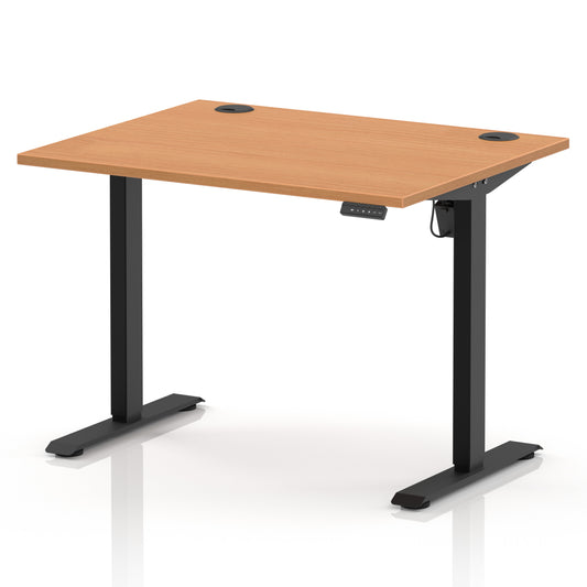 Dynamic Air Lite 1000mm desk in Beech with black legs