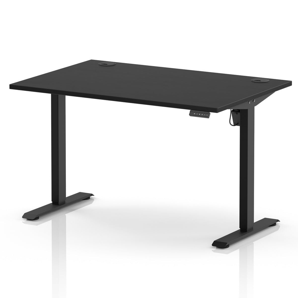 Dynamic Air Lite 1200mm desk in Black with black legs