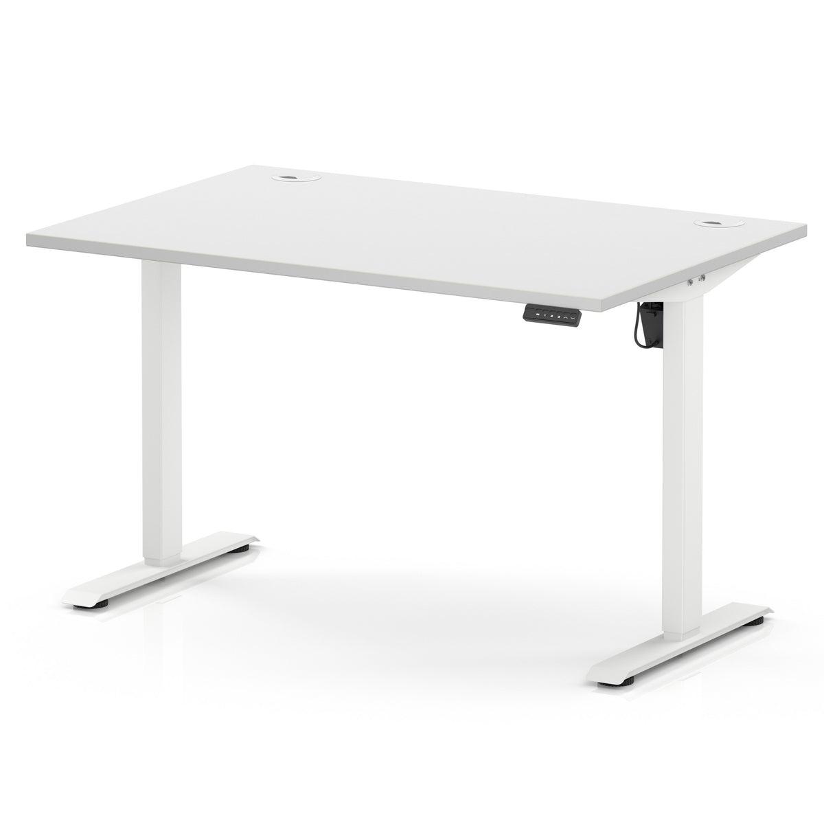 Dynamic Air Lite 1200mm desk in White with white legs