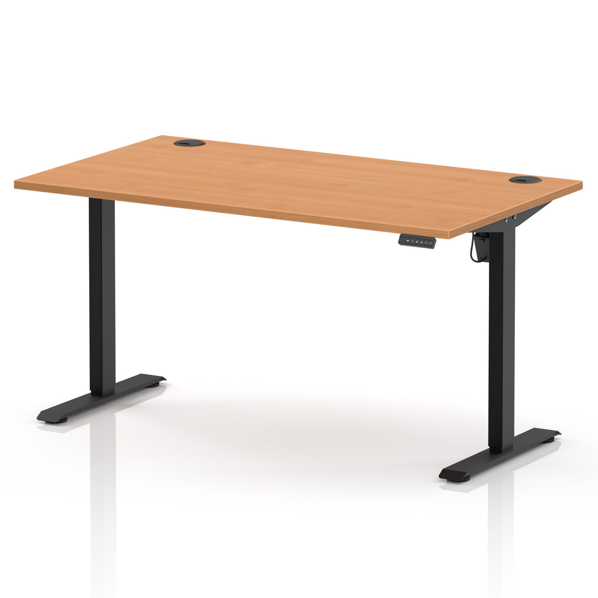 Dynamic Air Lite 1400mm desk in Beech with black legs