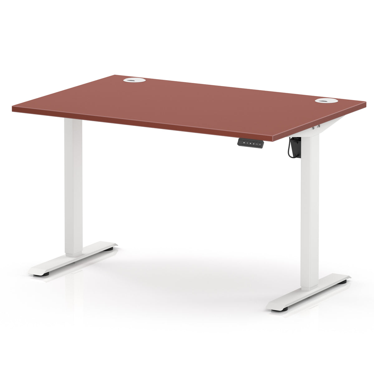Dynamic Air Lite 1200mm desk in Brick Red with white legs