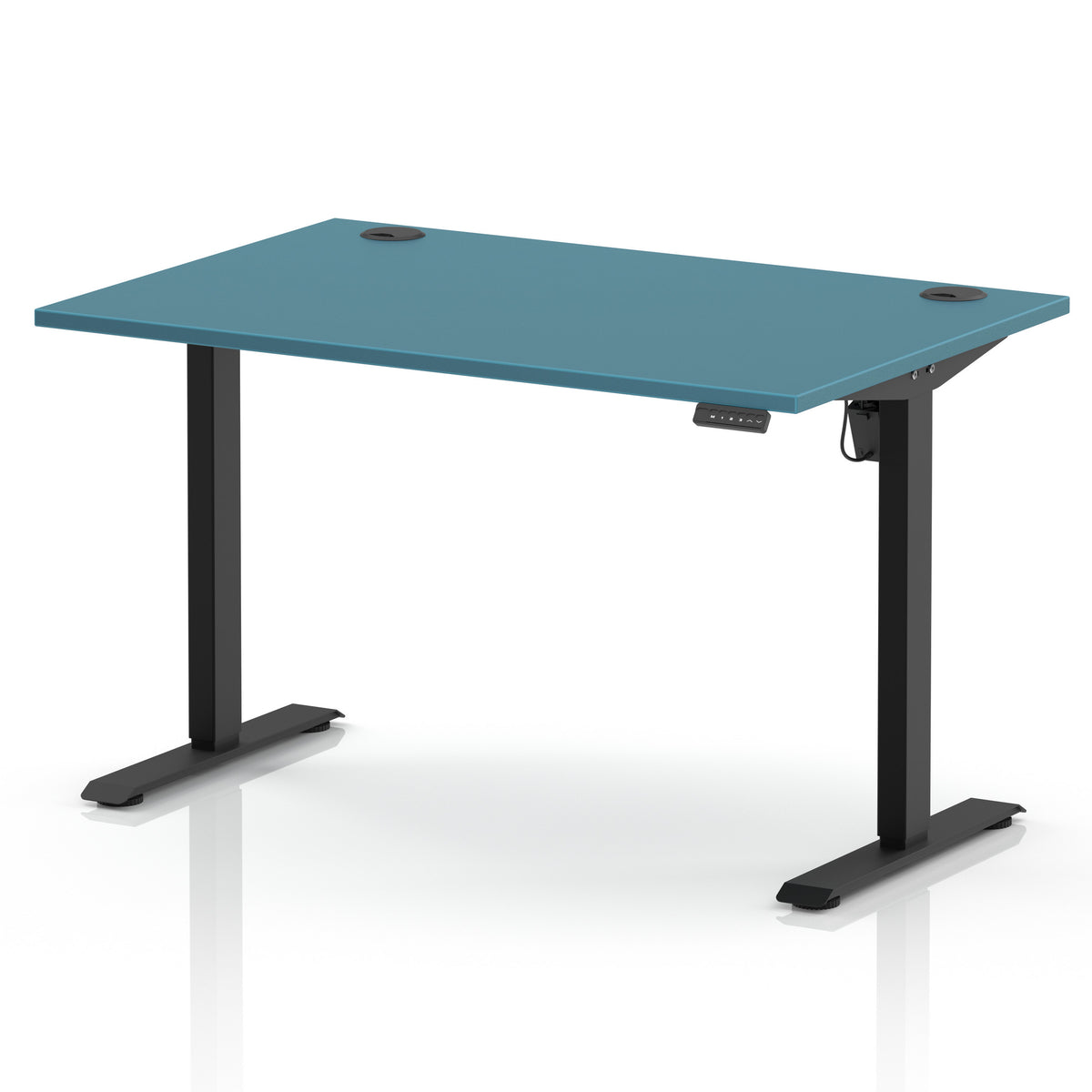 Dynamic Air Lite 1200mm desk in Dark Teal with black legs