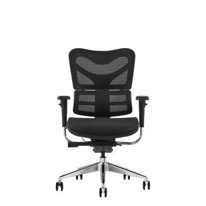Hood Seating V46 ergonomic office chair with high back and executive design in black Mesh