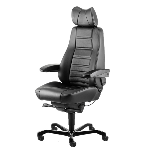 Controller leather ergonomic office chair
