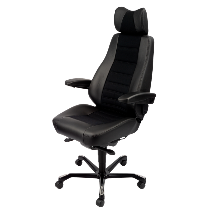 Controller Havana leather ergonomic office chair