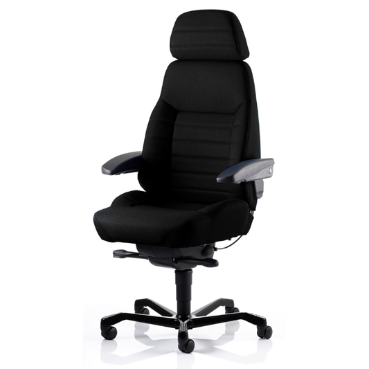 KAB Executive Havana ergonomic fabric office chair with high-back executive support.