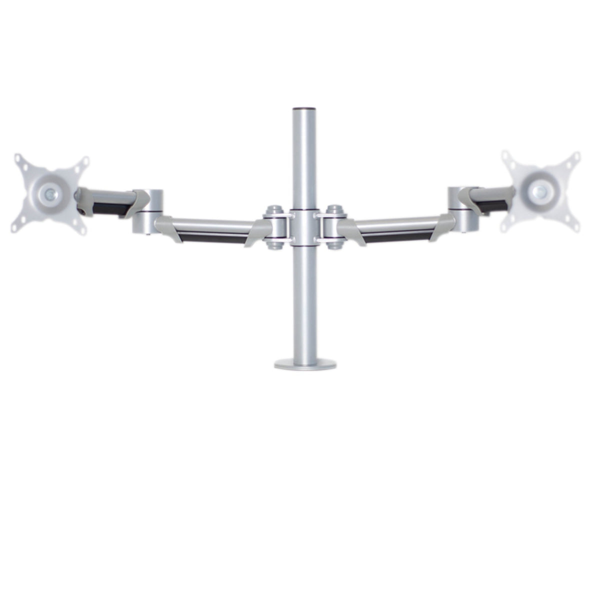 Lavoro silver twin monitor arm