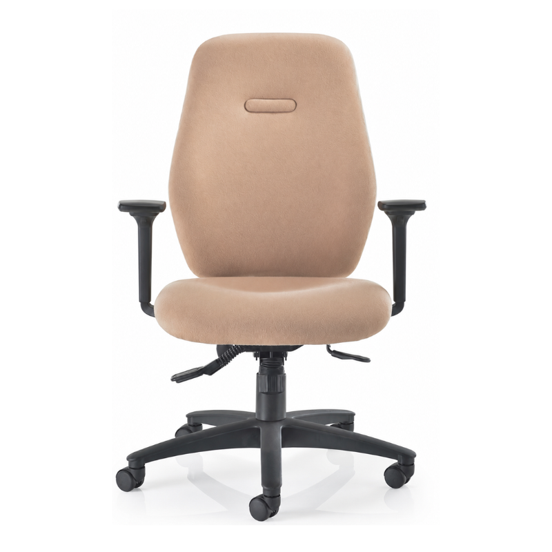 PSI Optima 2 ergonomic office chair with standard and large memory foam seat options