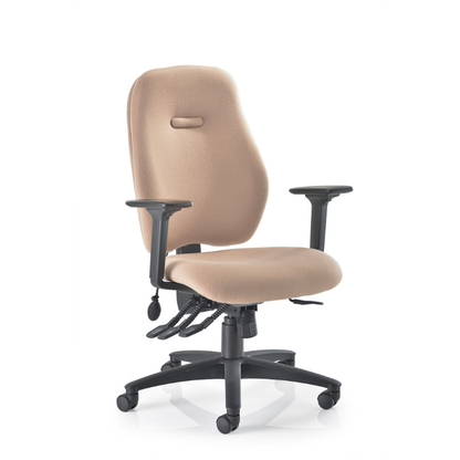 Front angled view of the PSI Optima 2 ergonomic office chair