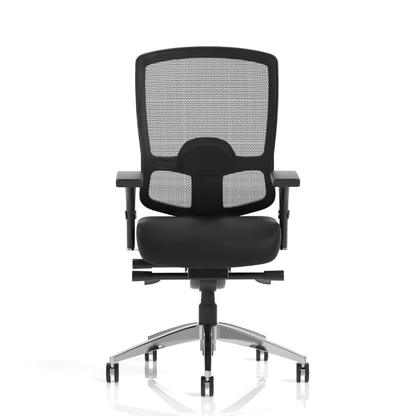 Dynamic Regent high mesh back ergonomic office chair with adjustable arms – front view