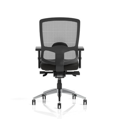 Dynamic Regent high-back mesh chair showing supportive backrest – rear view