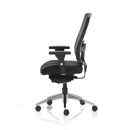 Dynamic Regent ergonomic mesh office chair with adjustable armrests – side view