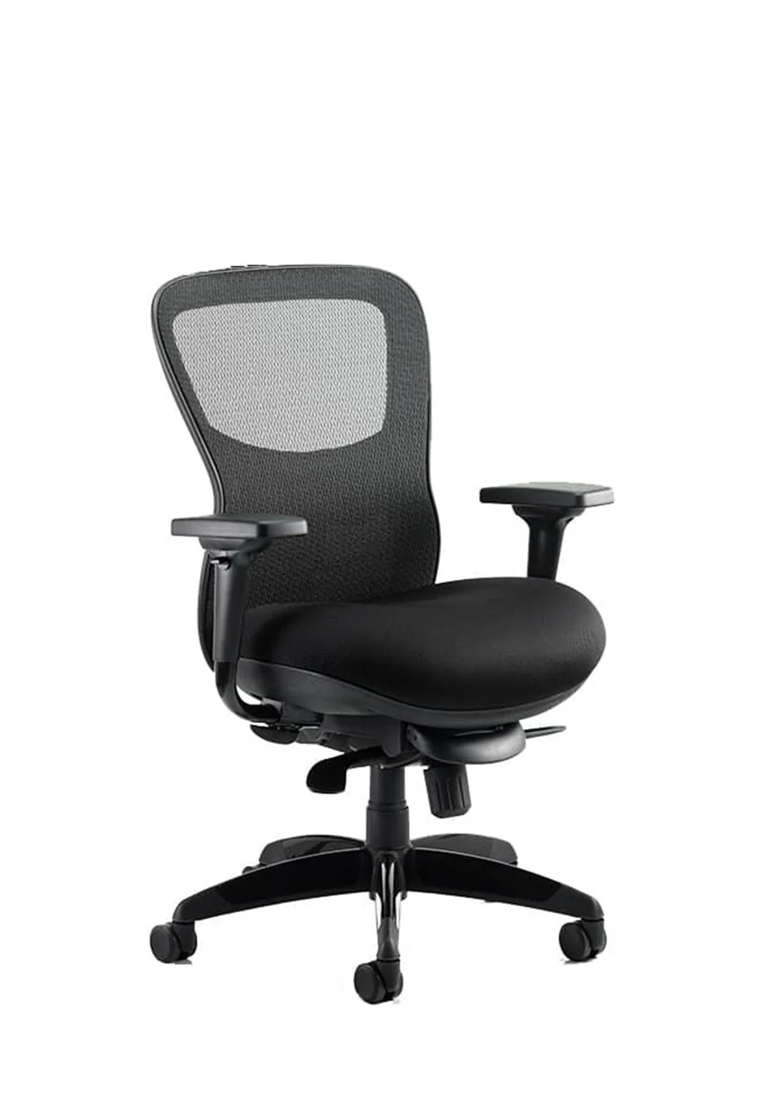 Stealth Shadow high mesh back ergonomic office chair with arms in modern workspace