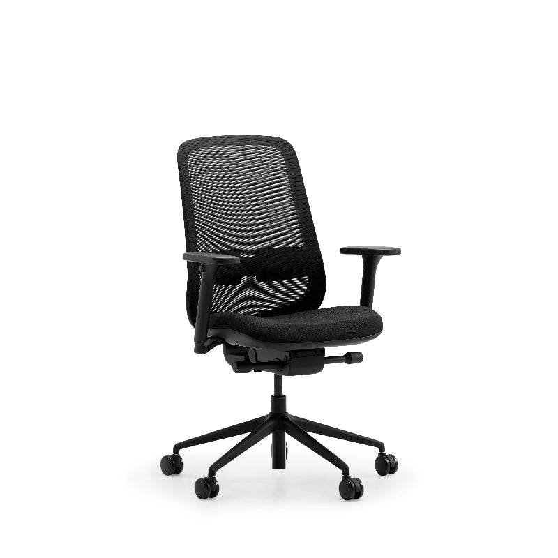 Lavoro Storr Task Chair in black – Storr Front 3-4 Black