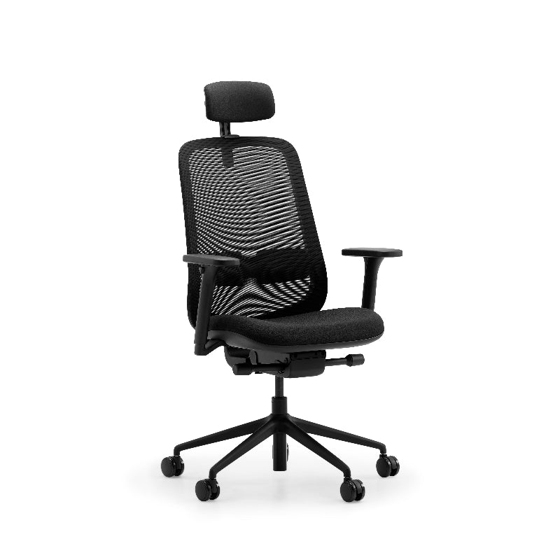 Lavoro Storr Task Chair in black – Storr HR Front 3-4 Black
