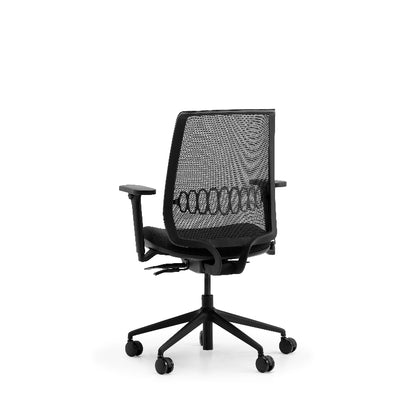 Lavoro Zinn Task Chair in black – Zinn Back 3-4 Black