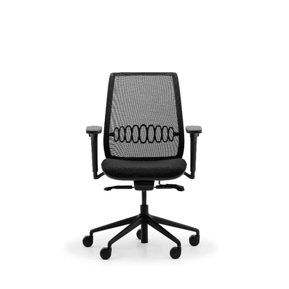 Lavoro Zinn Task Chair in black – Zinn Front Black