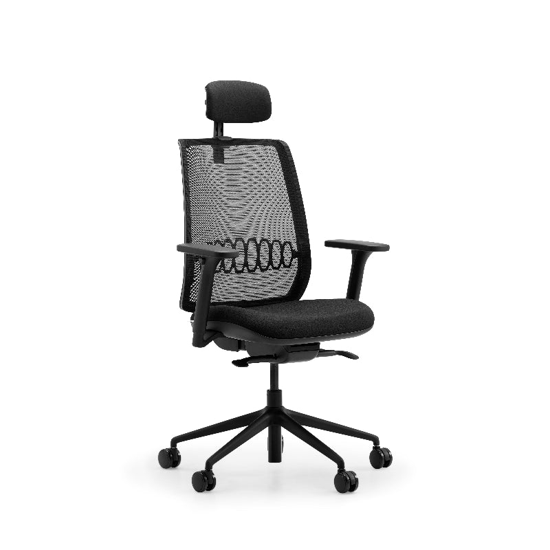 Lavoro Zinn Task Chair in black – Zinn HR Front 3-4 Black