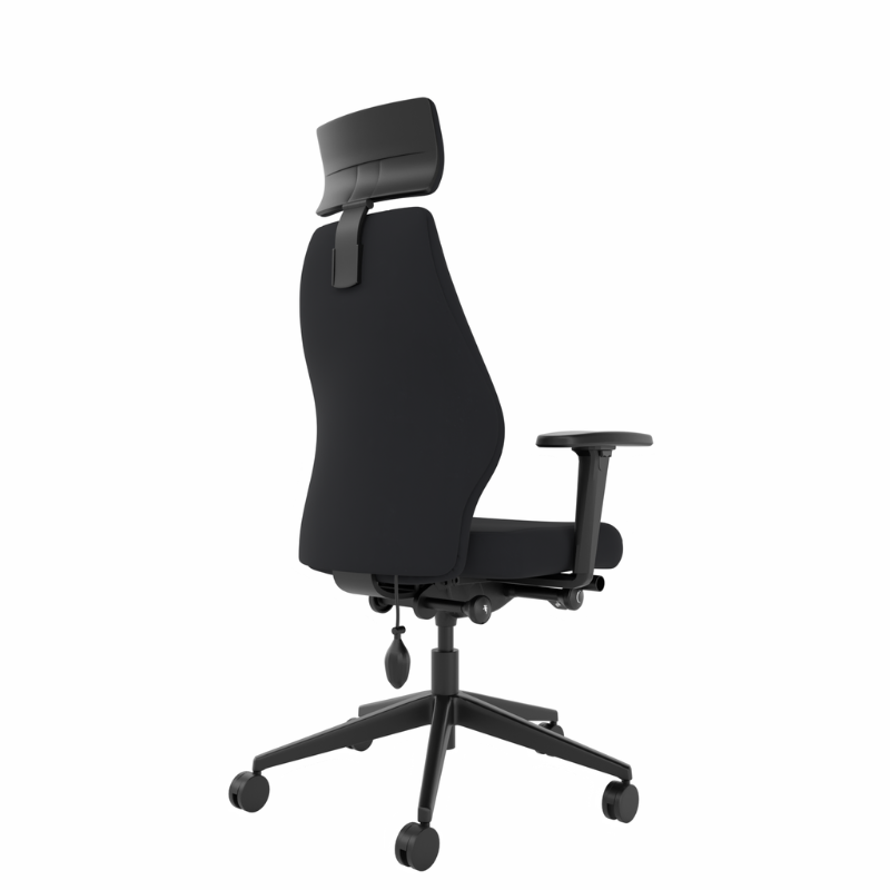 Rear-left-view of MDK Solo SL152 medium ergonomic office chair