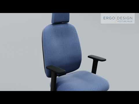 Video demonstrating the features and adjustments of the PSI Posture Plus ergonomic office chair
