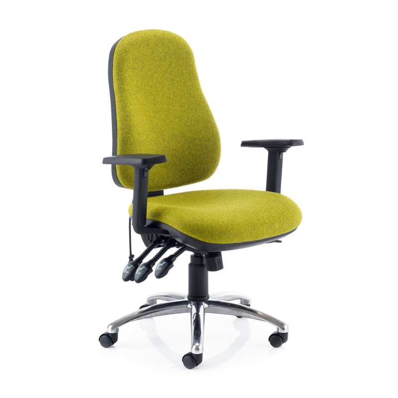 Angled front view of the PSI Ergo 3 ergonomic office chair